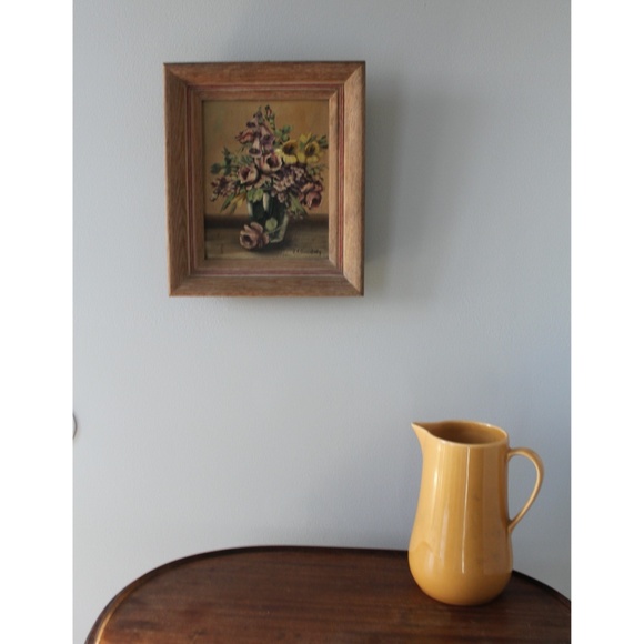 Vintage Other - vtg 1940s Janet Greenleaf Still Like Oil Painting